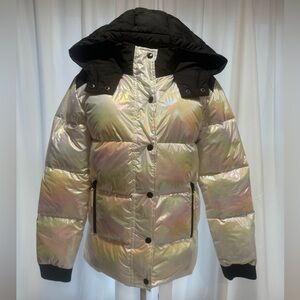 Vierra Rose Iridescent Puffer coat